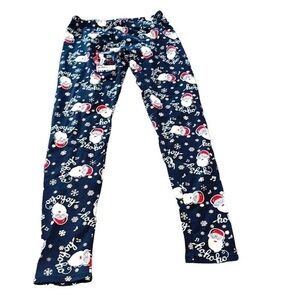 New Women’s No Boundaries Christmas Santa Leggings Size Small NWT